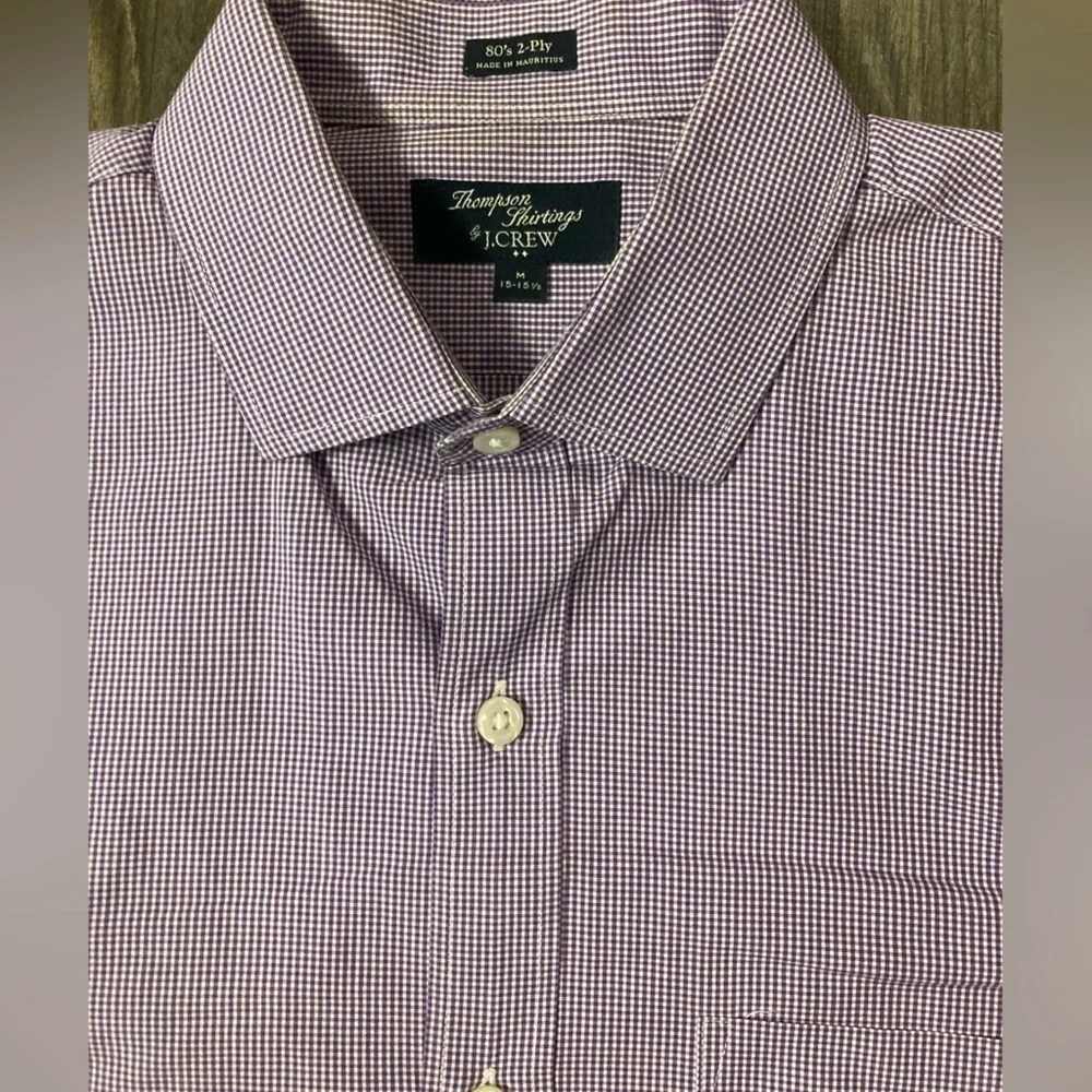 J. Crew 80’s 2-Ply Men’s Medium‎ Purple Button Down Shirt